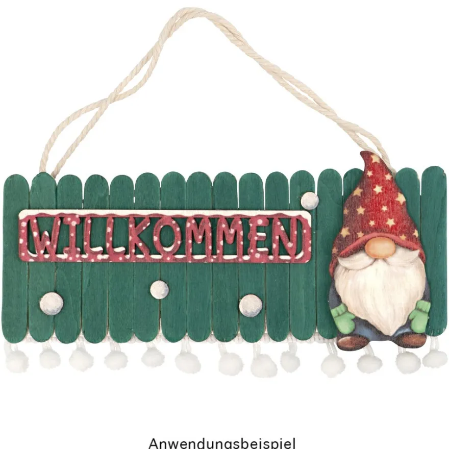 Holzstäbchen, Mini, 6,5cm lang, 0,9cm breit, 250 Stück