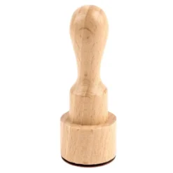Holzstempel, Danke, Ø3cm, 8,5cm hoch, mit Griff