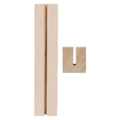 Holzständer, Rechteck, 1 Schlitz, 15,2cm x 2,5cm x 2,7cm