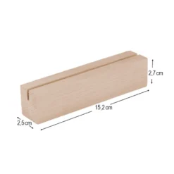 Holzständer, Rechteck, 1 Schlitz, 15,2cm x 2,5cm x 2,7cm