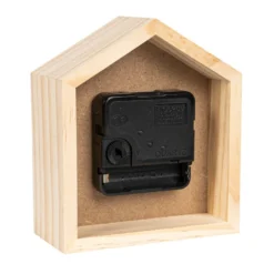 Holz-Uhren Häuschen, 12cm x 10,5cm x 5cm, 2 Stück
