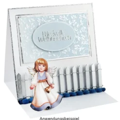 Holzzaun, Design 2, 5cm hoch, 90cm lang, zuschneidbar, natur