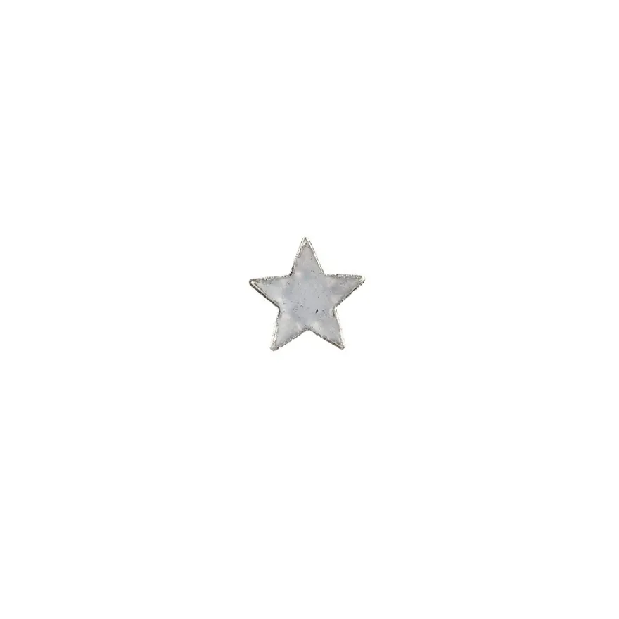 Hot-Fix Glas-Glamour, Stern 1, Ø 1,9cm, silber, 20 Stück