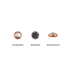 Hot-Fix Glas-Kristalle zum Aufbügeln, Ø 4mm, orange, 200 Stück