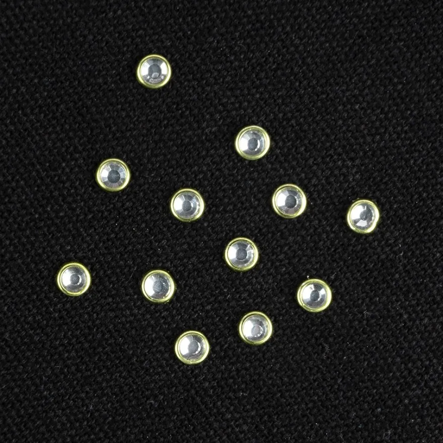 Hot-Fix Glas-Kristalle zum Aufbügeln, Ø 5mm, hellgrün, 100 Stück