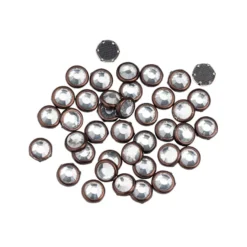 Hot-Fix Glas-Kristalle zum Aufbügeln, Ø 5mm, braun, 100 Stück