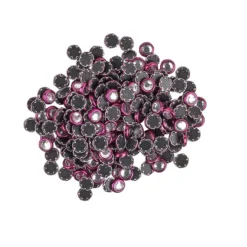 Hot-Fix Glas-Kristalle zum Aufbügeln, Ø 4mm, violett, 200 Stück