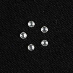 Hot-Fix Glas-Kristalle zum Aufbügeln, Ø 5mm, silber, 100 Stück