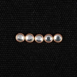 Hot-Fix Glas-Kristalle zum Aufbügeln, Ø 5mm, roségold, 100 Stück