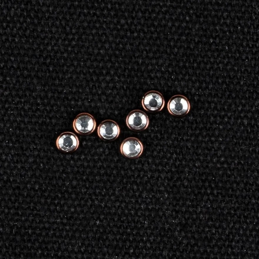 Hot-Fix Glas-Kristalle zum Aufbügeln, Ø 4mm, braun, 200 Stück