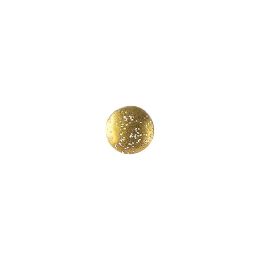 Hot-Fix Glitzer-Nieten zum Aufbügeln, Ø 6mm, gold, 200 Stück