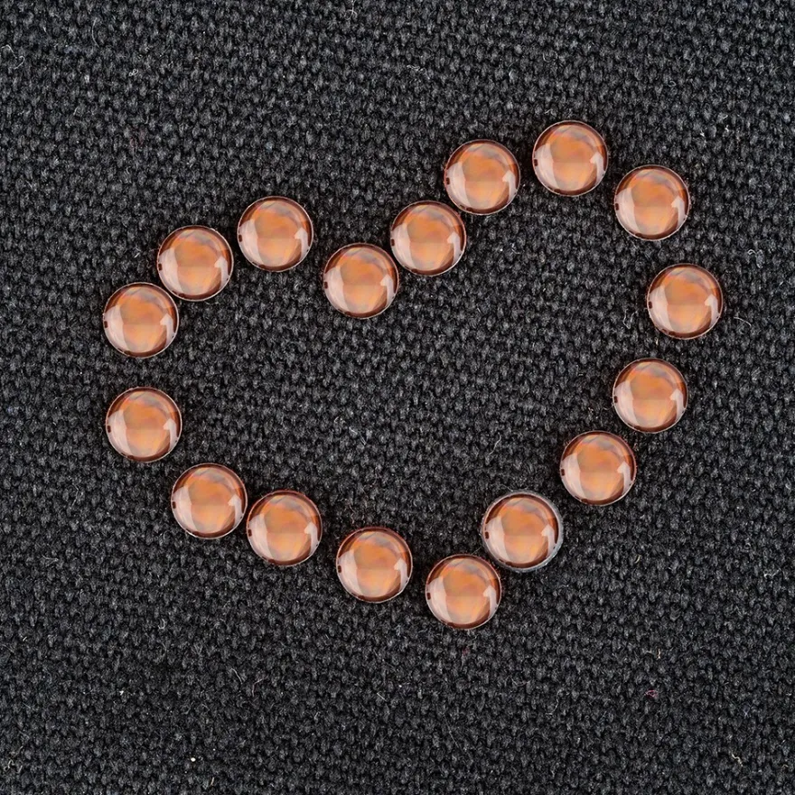 Hot-Fix Halbperlen zum Aufbügeln, Ø 6mm, altrosa, 100 Stück