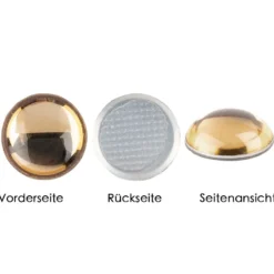 Hot-Fix Halbperlen zum Aufbügeln, Ø 6mm, champagner, 100 Stück