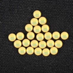 Hot-Fix Halbperlen zum Aufbügeln, Ø 6mm, gold-irisierend, 100 Stück