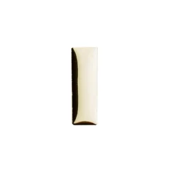 Hot-Fix Rechteck-Nieten zum Aufbügeln, 7mm x 22mm, hellgold, 50 Stück