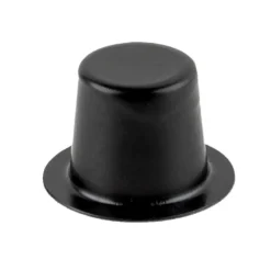 Hüte, Zylinder, 1,6cm hoch, Ø 2,5cm, schwarz, 50 Stück