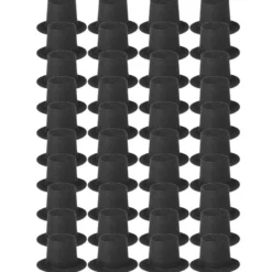 Hüte, Zylinder, schwarz beflockt, 2,5cm hoch, 40 Stück