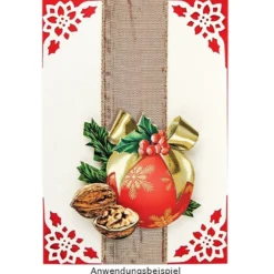 Jumbo Eck-Stanzer, Weihnachtsstern, 4,3cm x 4,3cm