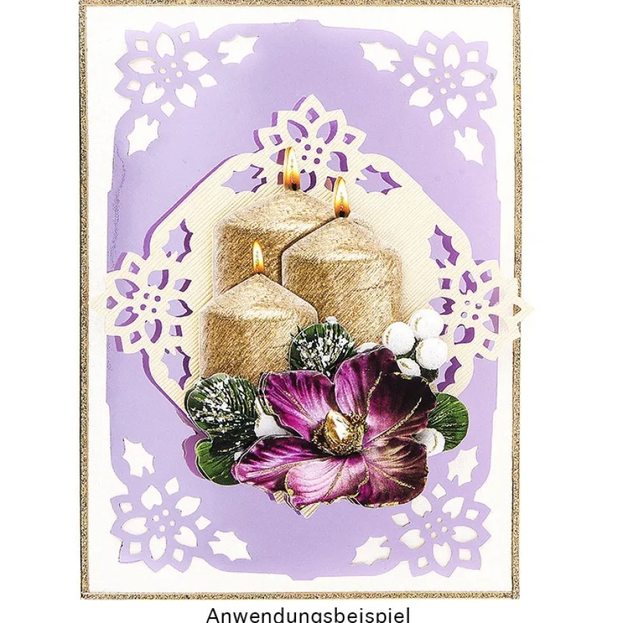 Jumbo Eck-Stanzer, Weihnachtsstern, 4,3cm x 4,3cm