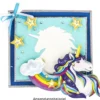 Jumbo-Stanzer, Einhorn, 6,6cm x 6,5cm