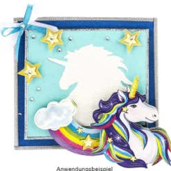 Jumbo-Stanzer, Einhorn, 6,6cm x 6,5cm