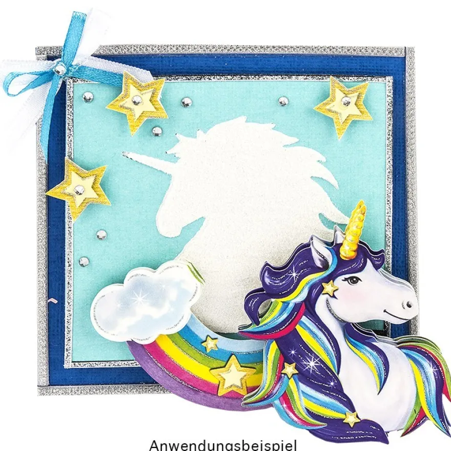 Jumbo-Stanzer, Einhorn, 6,6cm x 6,5cm