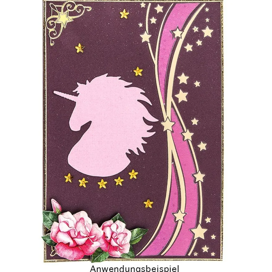 Jumbo-Stanzer, Einhorn, 6,6cm x 6,5cm