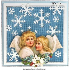 Jumbo-Stanzer, Eiskristalle, 5,8cm x 5,2cm
