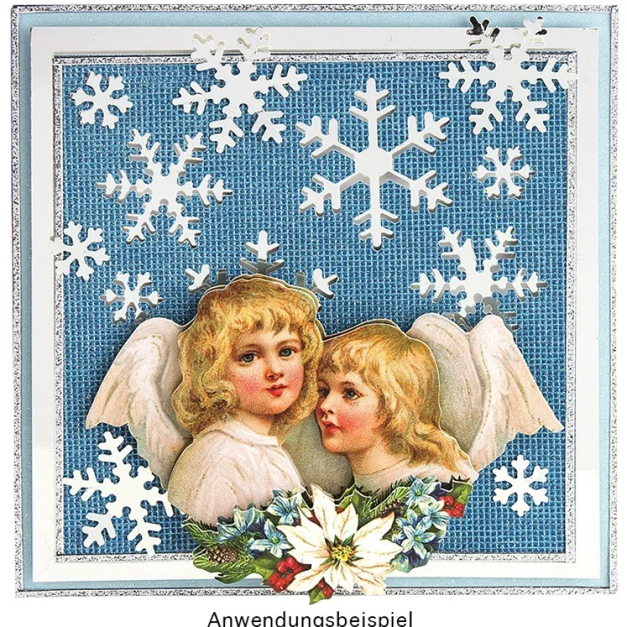 Jumbo-Stanzer, Eiskristalle, 5,8cm x 5,2cm