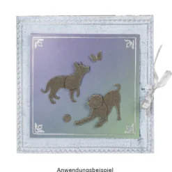 Jumbo-Stanzer, Hunde, 6,8cm x 6,7cm