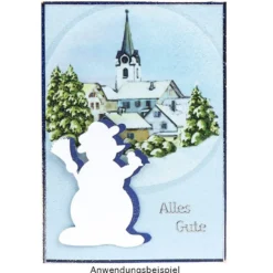 Jumbo-Stanzer, Schneemann, 6 x 4cm