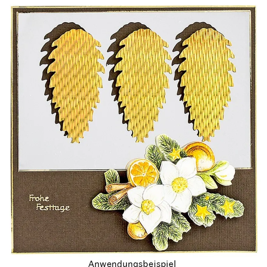 Jumbo-Stanzer, Tannenzapfen, 7,3cm x 3,8cm