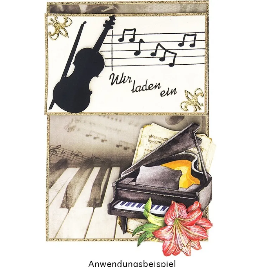 Jumbo-Stanzer, Violine, 6,7 x 7,4cm