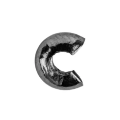 Kaschierperlen, Ø 4mm, anthrazit-metallic, 100 Stück