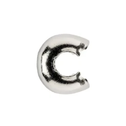 Kaschierperlen, Ø 4mm, silberfarben, 100 Stück