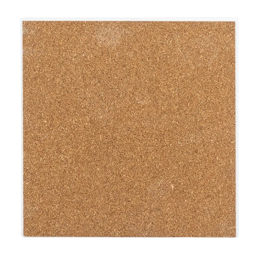 Keramik-Fliese, eckig mit 9 Quadraten, 16cm x 16cm, weiß, unbehandelt