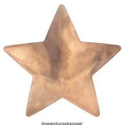 Keramik-Fliese, Stern, 19,2cm x 20cm, weiß, unbehandelt