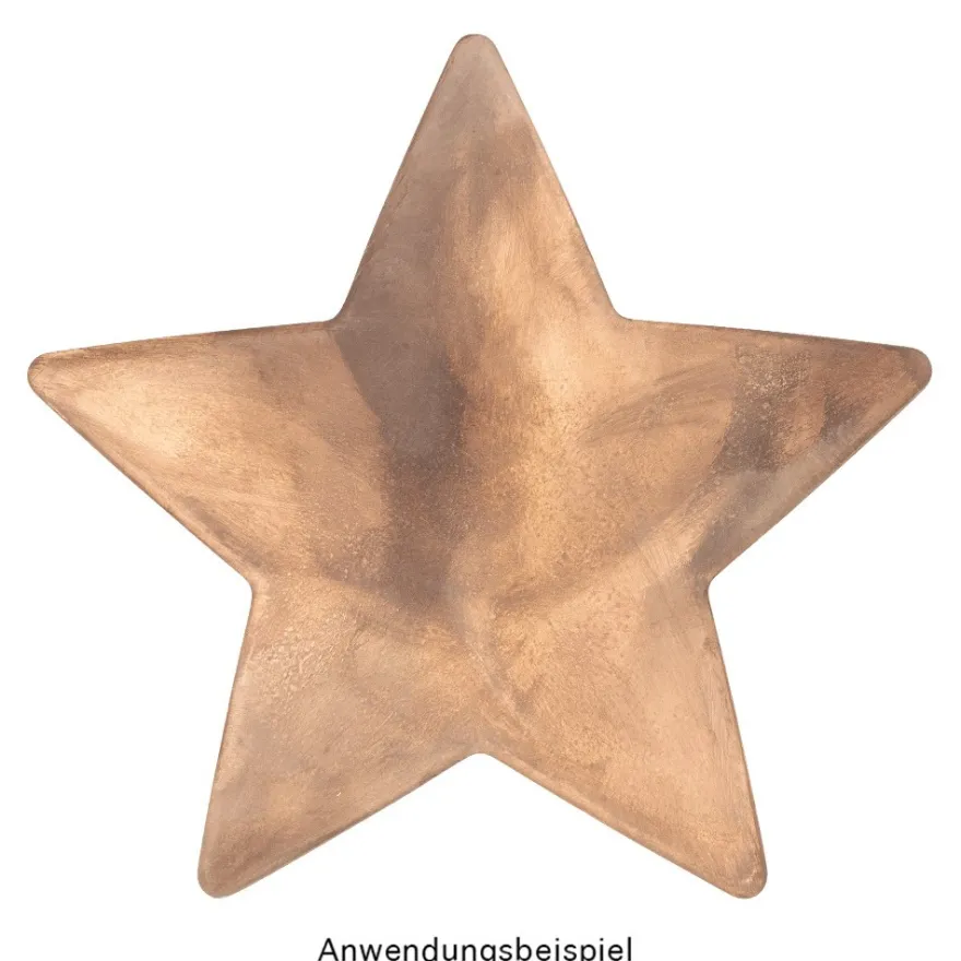 Keramik-Fliese, Stern, 19,2cm x 20cm, weiß, unbehandelt