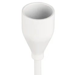 Kerzenhalter, für Stabkerzen, 3 verschiedene Höhen, Fuß Ø 10cm, weiß, 3 Stück