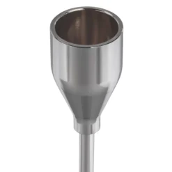 Kerzenhalter, für Stabkerzen, 3 verschiedene Höhen, Fuß Ø 10cm, silber, 3 Stück