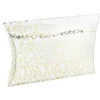 Kissentaschen transparent, 16,2cm x 13,5cm x 3,3cm, Goldfolienveredelung, 5 Stück