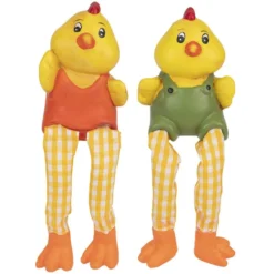 Küken mit Schlenkerbeinen, Kantenhocker, 2 Stück