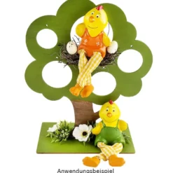 Küken mit Schlenkerbeinen, Kantenhocker, 2 Stück