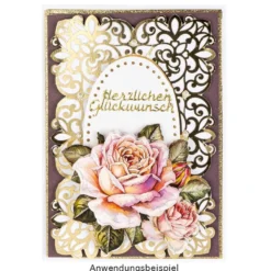 Klappkarten-Set, weiß, 10,5cm x 14,8cm, 240g/m², inkl. Umschläge, 50 Stück