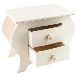 Kommode, Holz, 19cm x 15,5cm x 10cm, mit 2 Schubladen