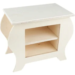 Kommode, Holz, 19cm x 15,5cm x 10cm, mit 2 Schubladen