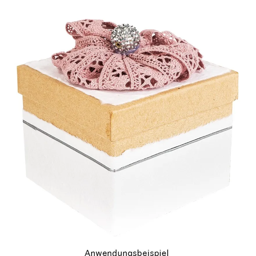 Kraftpapier-Geschenkboxen, quadratisch, verschiedene Größen, 5 Stück