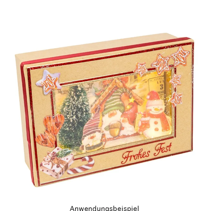 Kraftpapier-Geschenkboxen, rechteckig, verschiedene Größen, Rohlinge zum Weiterverzieren, 10 Stück