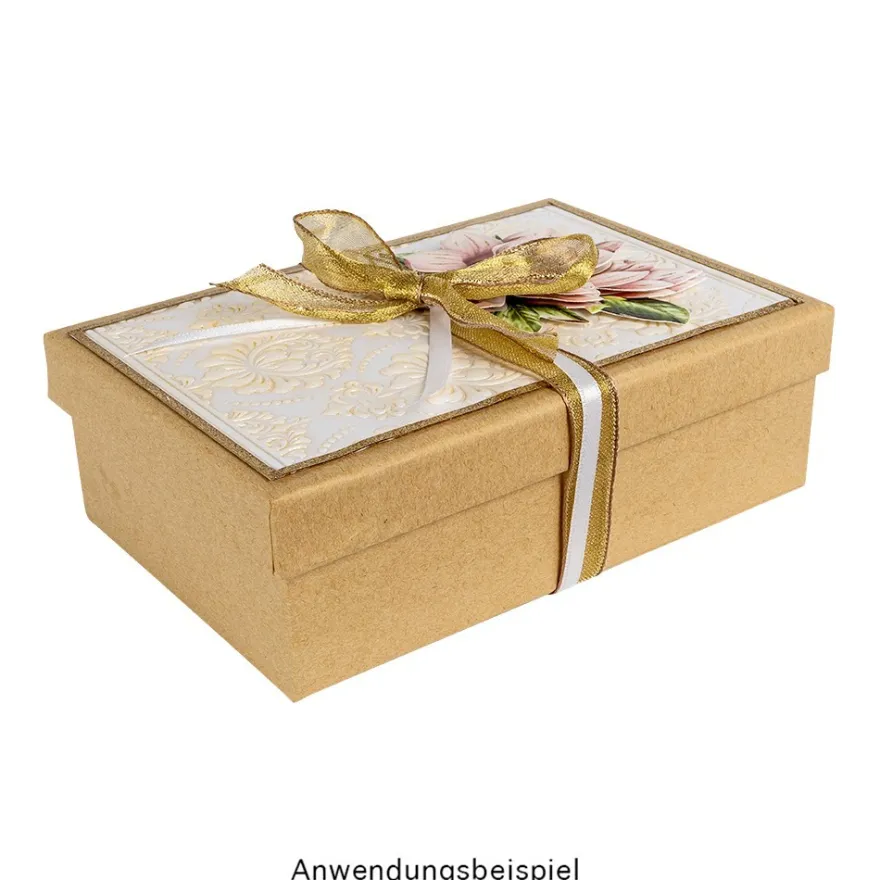 Kraftpapier-Geschenkboxen, rechteckig, verschiedene Größen, Rohlinge zum Weiterverzieren, 10 Stück