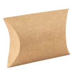 Kraftpapier-Kissentaschen, 6,5cm x 9cm, inkl. Anhänger & rosa Papierkordel, 50 Stück
